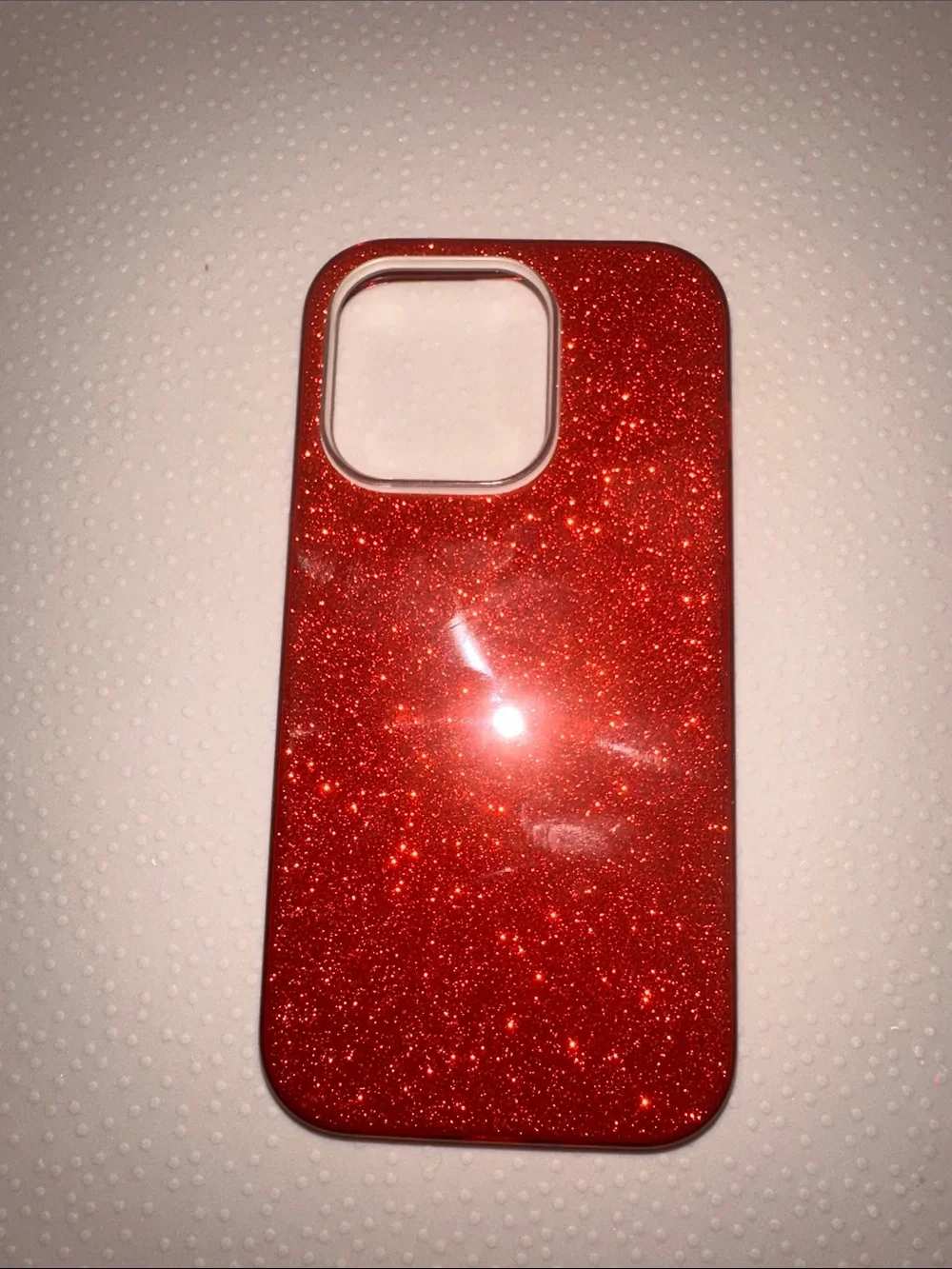 Red Glitter iPhone 14 Pro Case